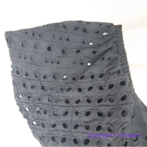 New! Eloquii Eyelet Dress With Sheer Detail black , size 28 - Picture 5 of 13
